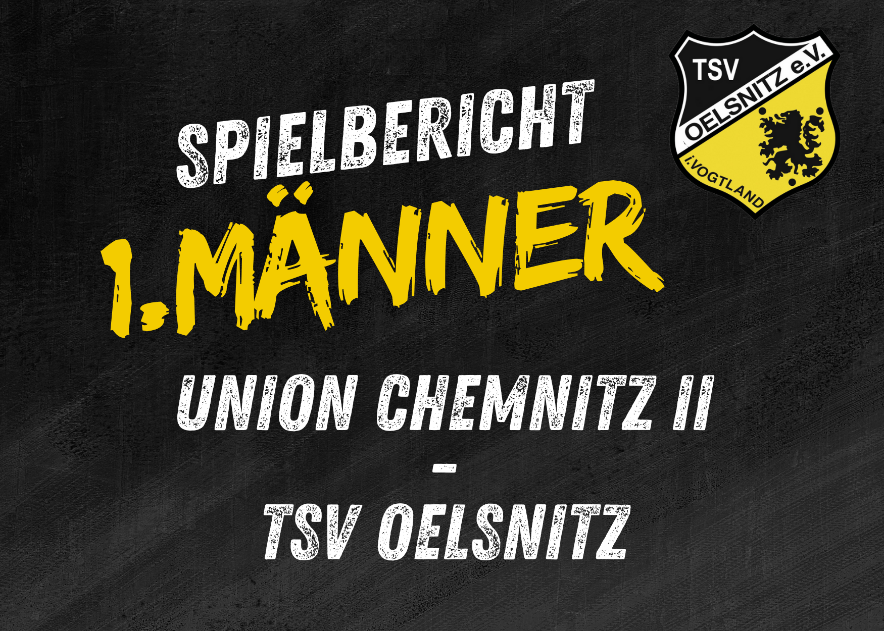 Regionsoberliga Chemnitz Männer: Union Chemnitz II – TSV Oelsnitz 31:29 (14:14)